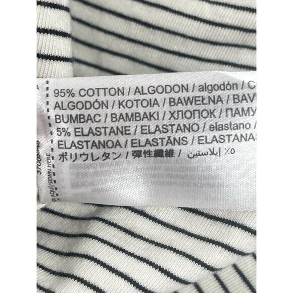 MNG Mango Stripedd Knot V Neck Long Sleeve T Shirt Sz XL NWT - Picture 7 of 8